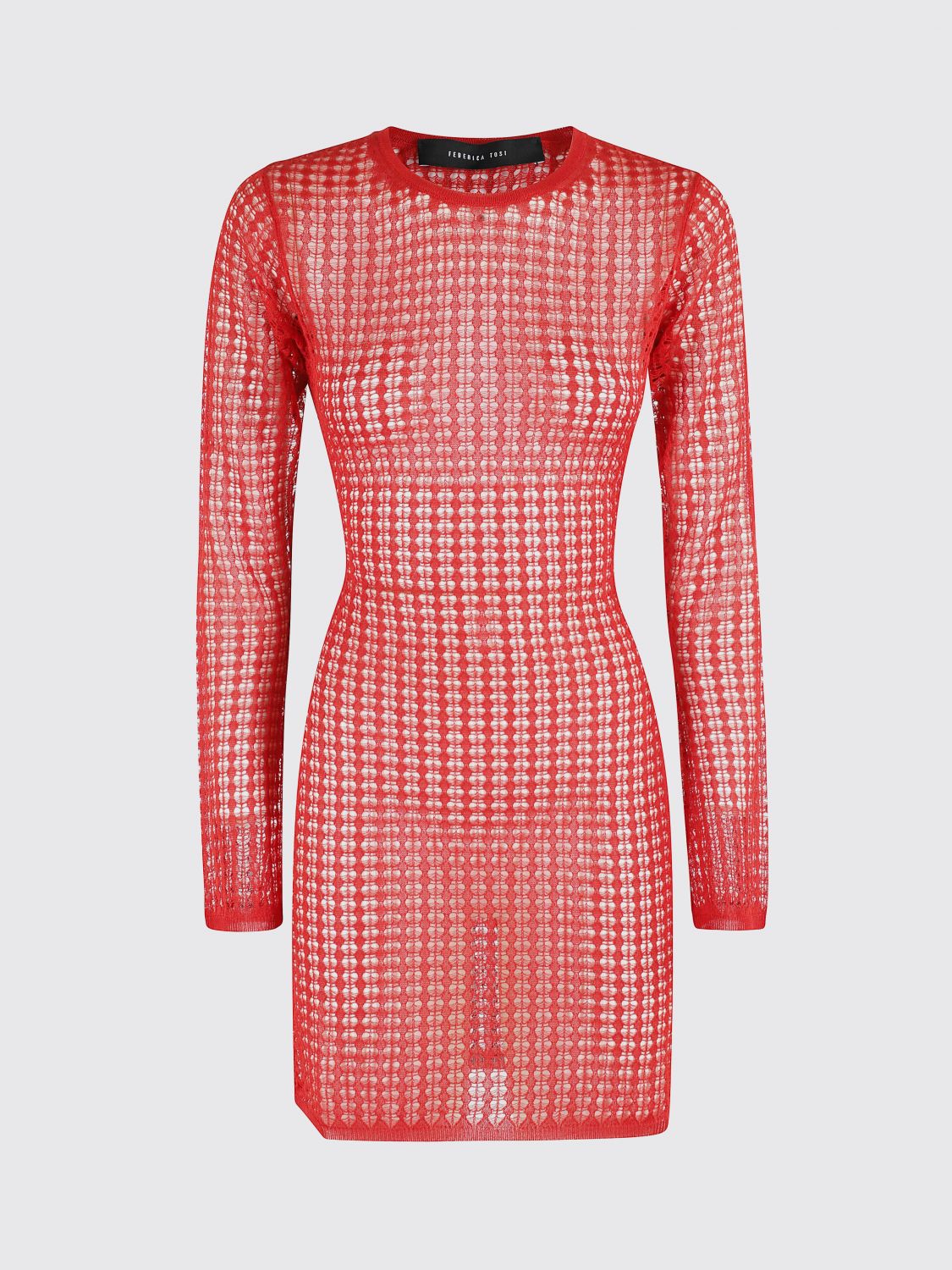 Federica Tosi Dress Woman Color Red In Multi