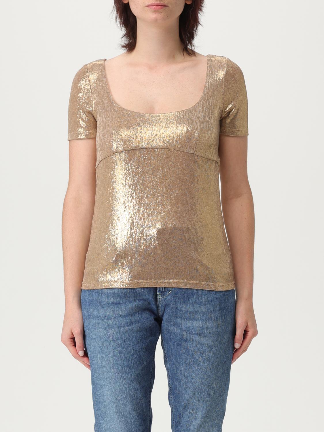 Patrizia Pepe T-shirts And Polos In Gold