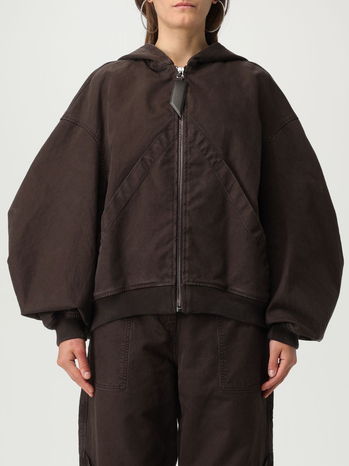 Attico Jacket The Woman Color Brown In Brown