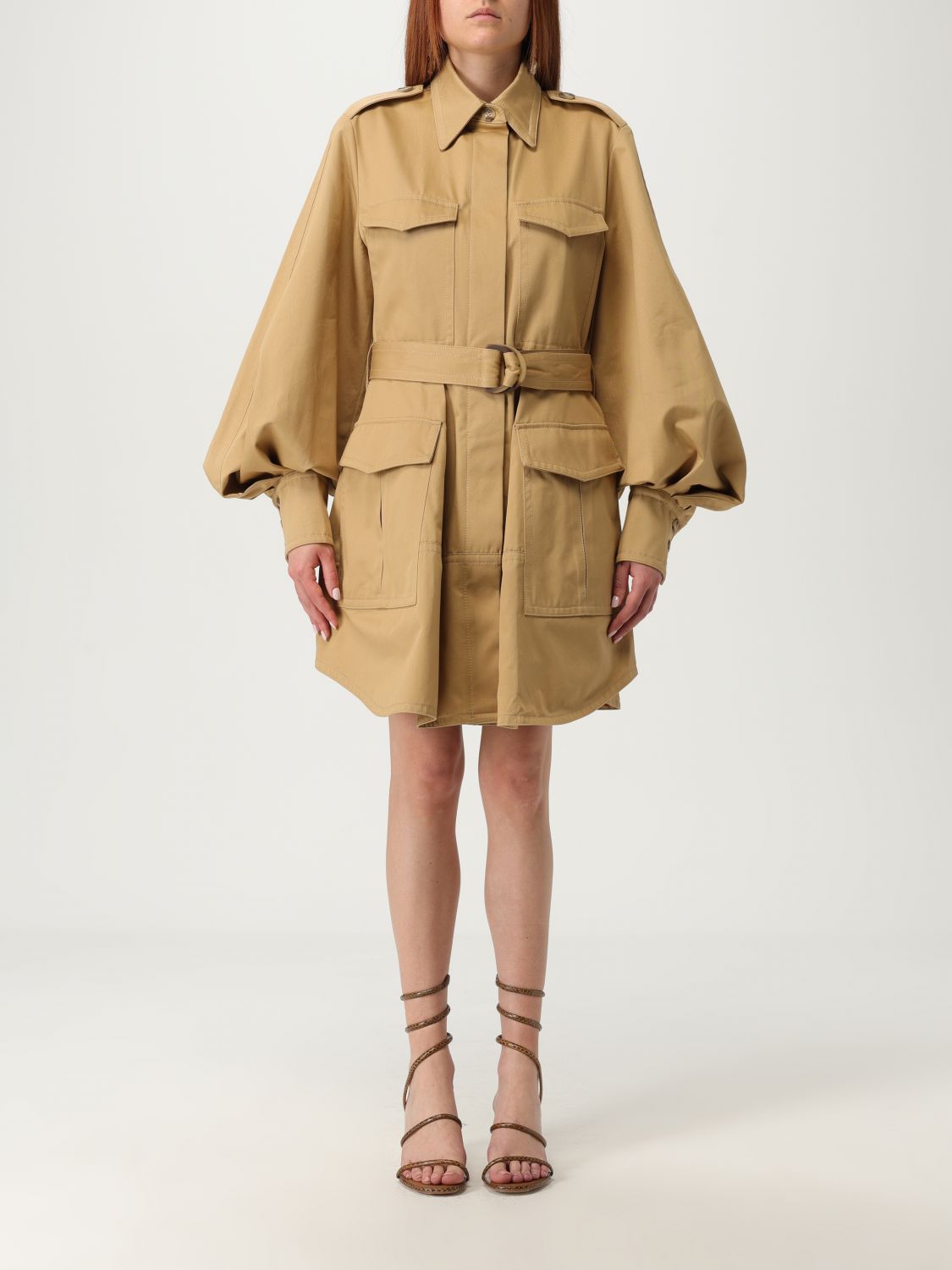 Zimmermann Illuminate Cargo Mini Dress In Neutral