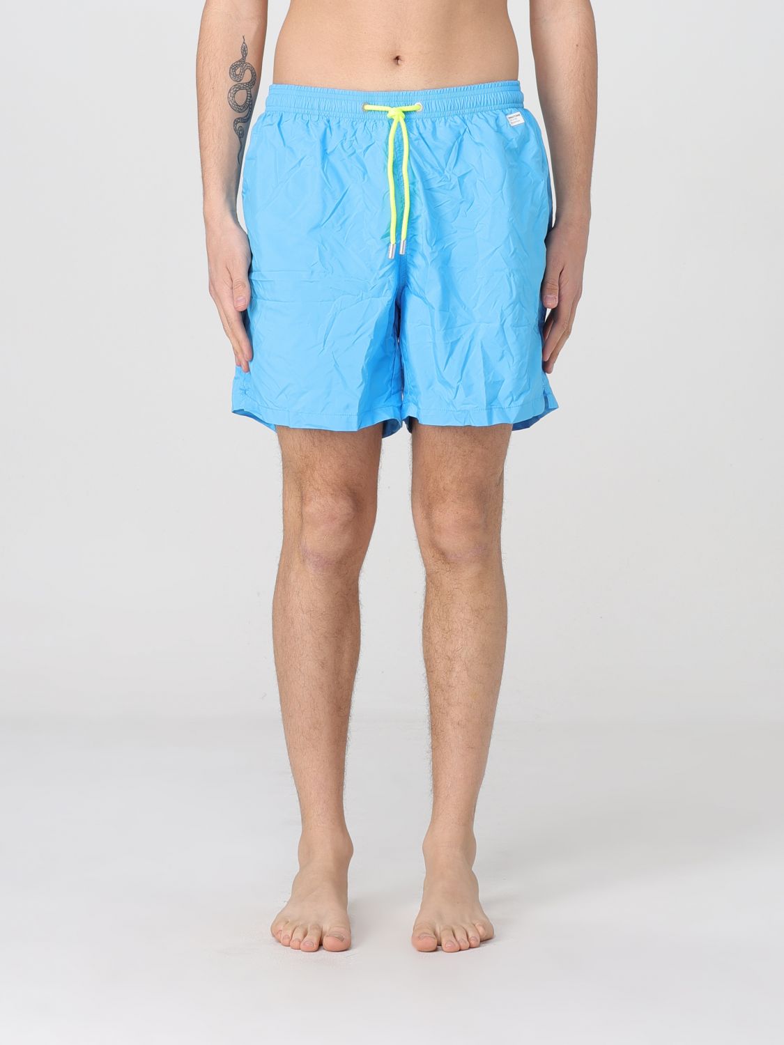 Shop Mc2 Saint Barth Swimsuit Men Color Blue 1