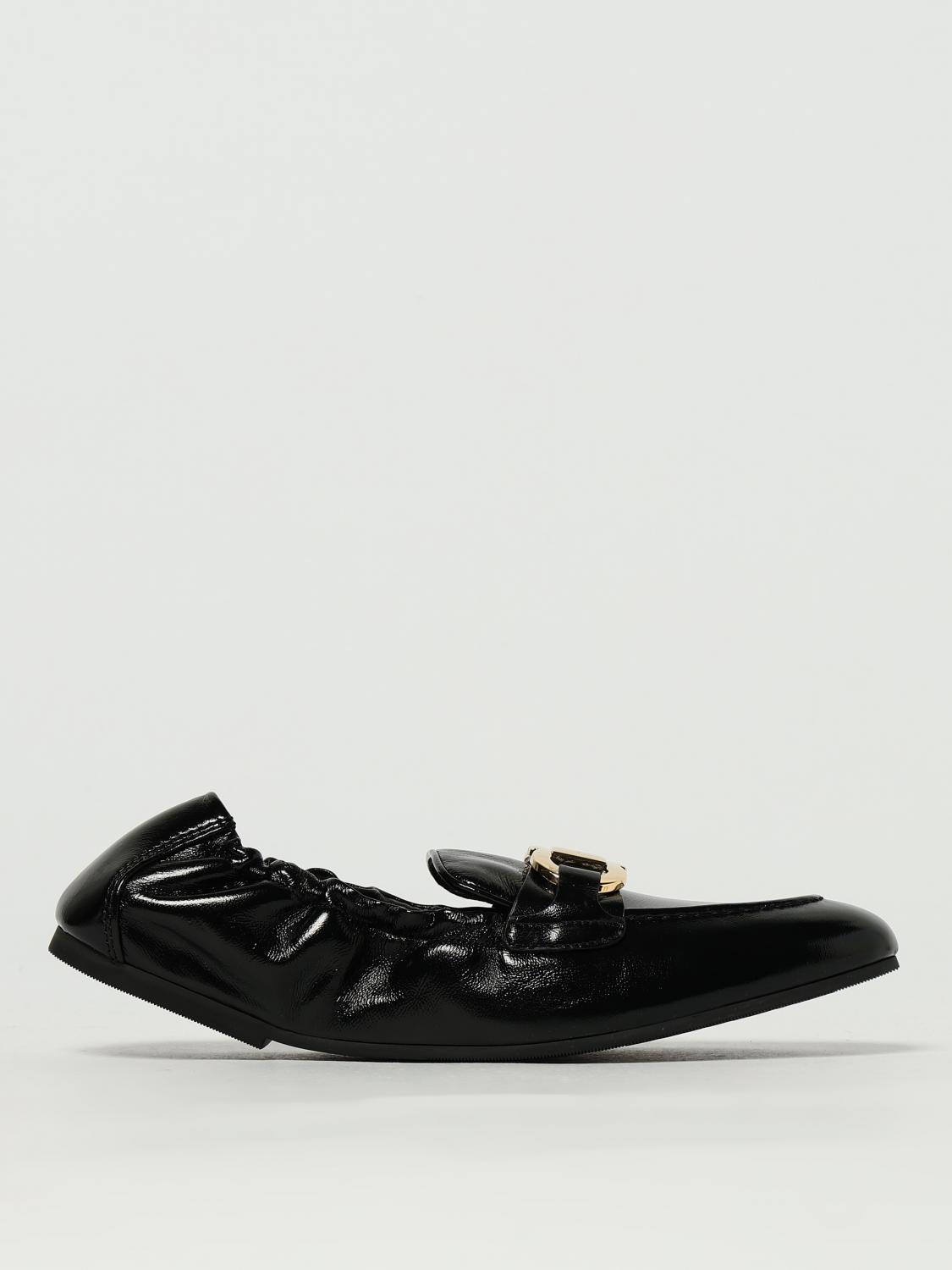 Ferragamo Woman Loafers Black Size 5.5 Lambskin