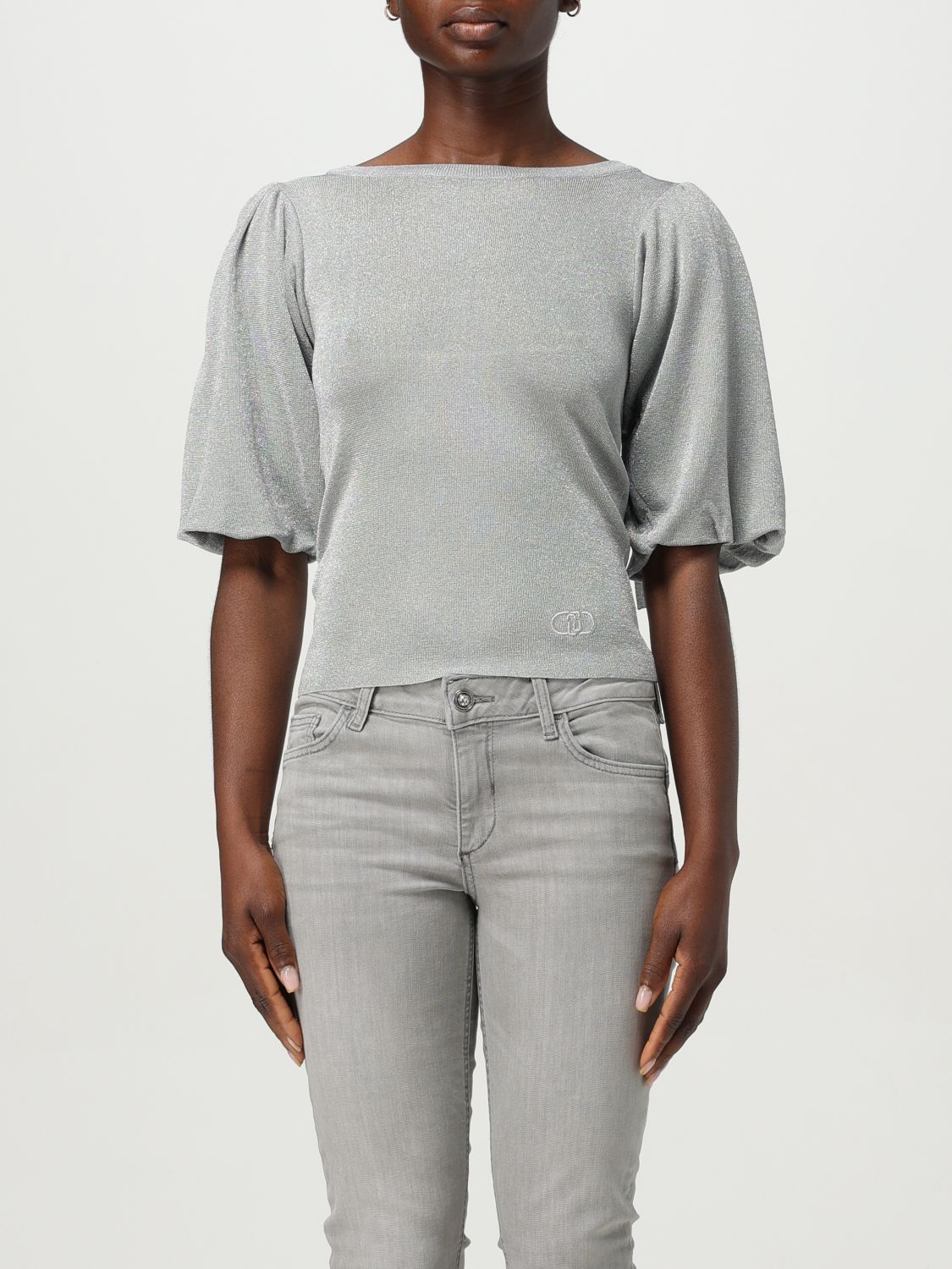 Liu •jo Maglia In Lurex Argento