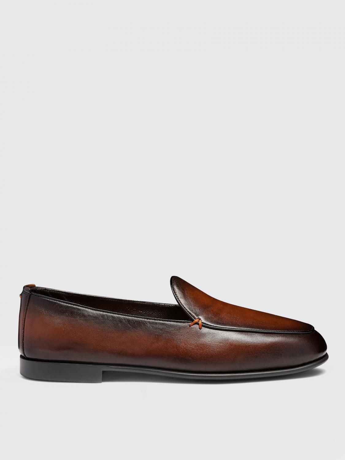 SANTONI Loafers Men color Brown　サントーニ ローファー メンズ カラー ブラウン SANTONI