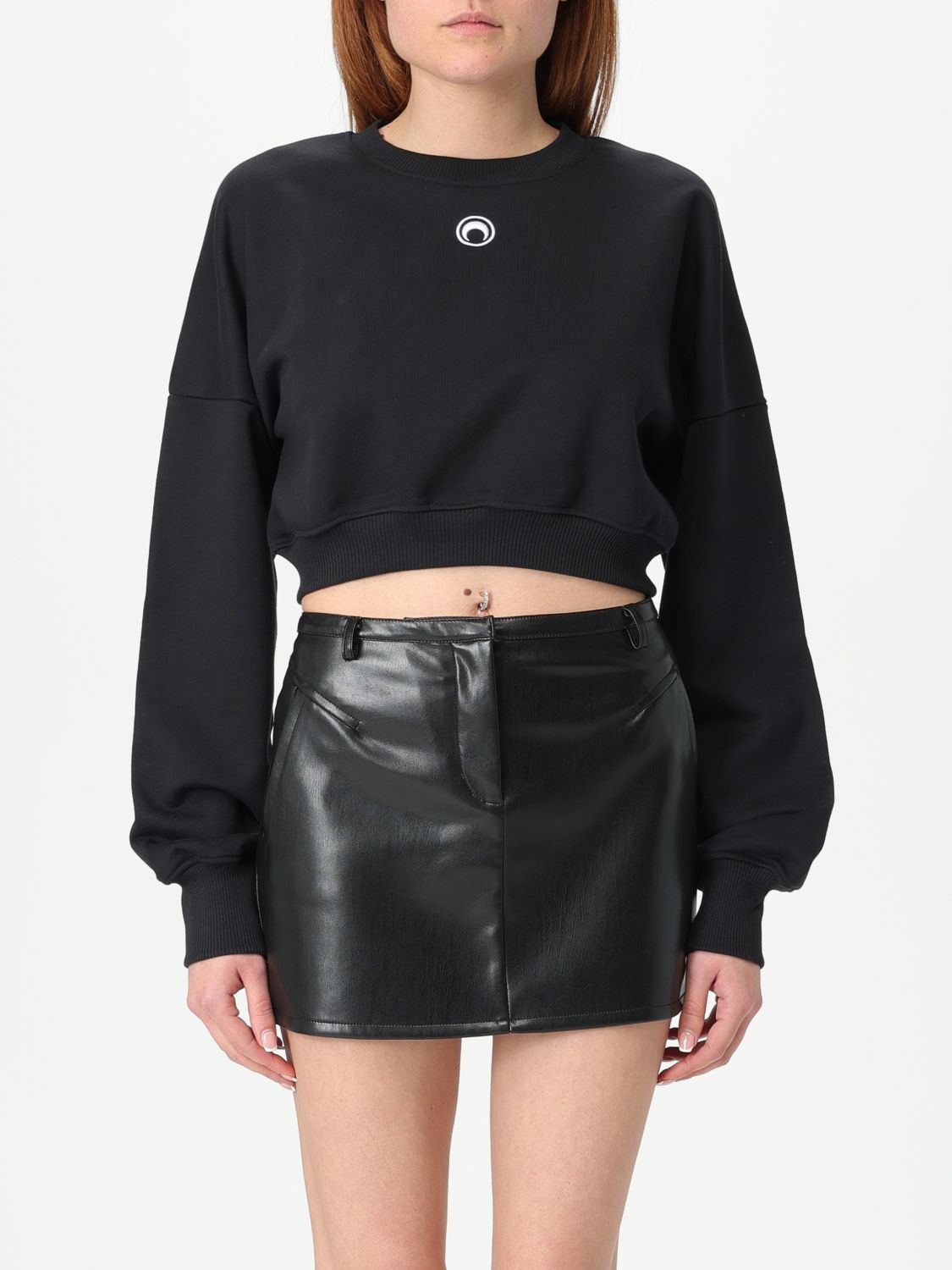 Marine Serre Sweatshirt Woman Color Black