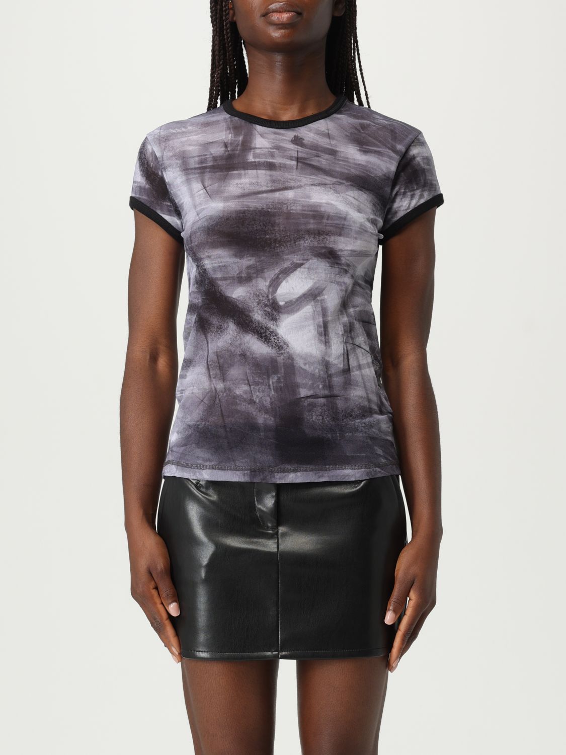 Shop Helmut Lang T-shirt Woman Color Grey
