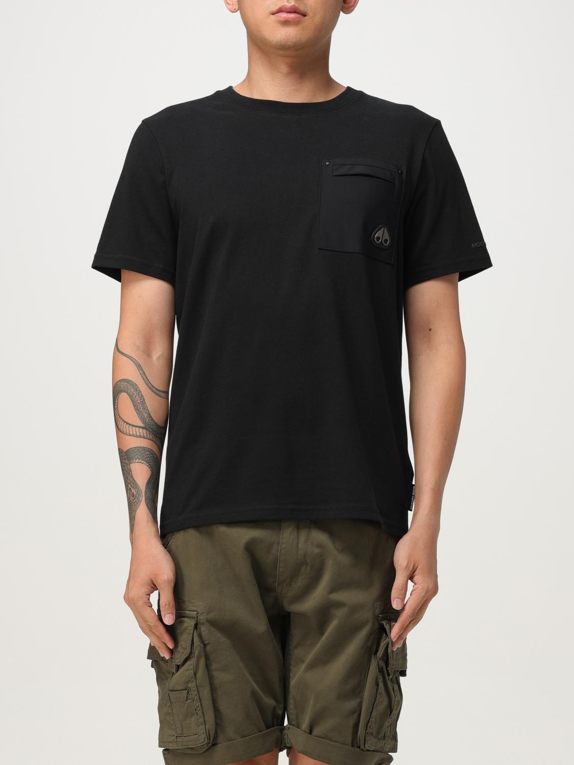 Moose Knuckles T-shirt  Men Color Black In Black