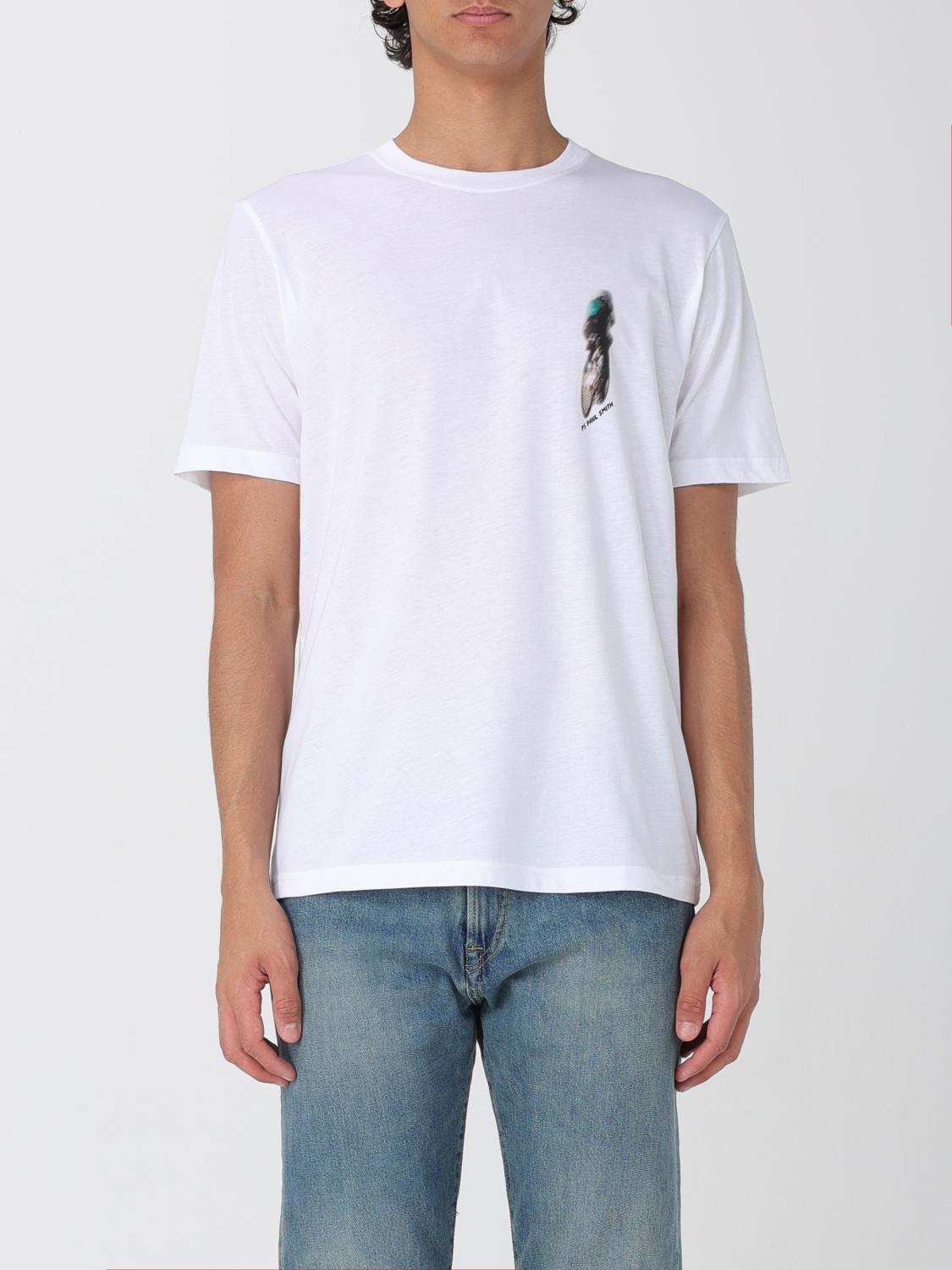 Ps By Paul Smith Cyclist Silhouette Cotton T Shirt