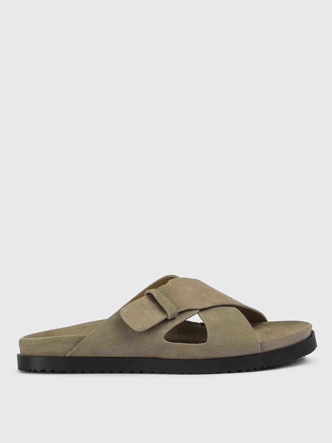 Doucal's Crossover-strap Slide Sandals