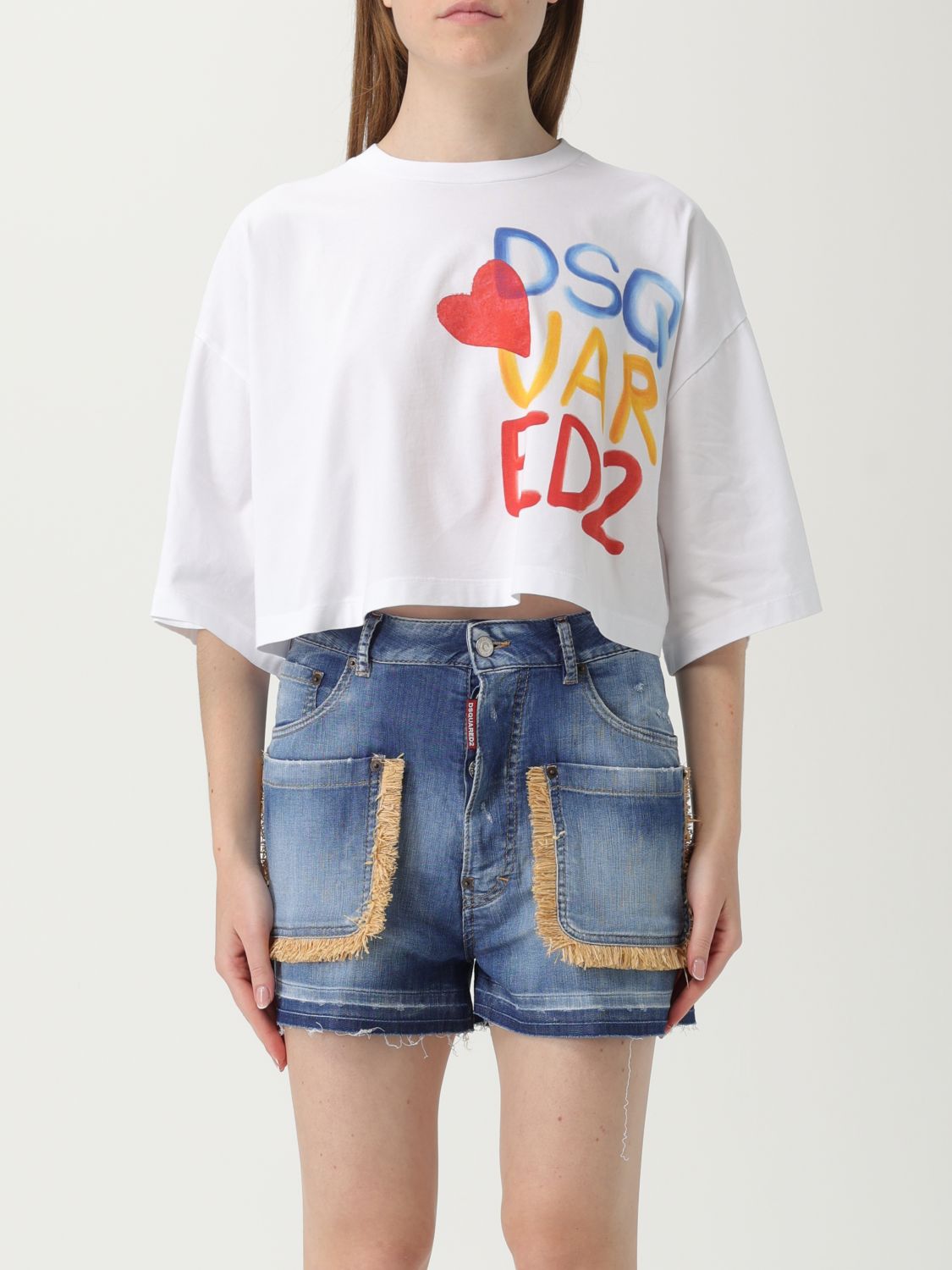 Dsquared2 T-shirt Damen Farbe Weiss In White