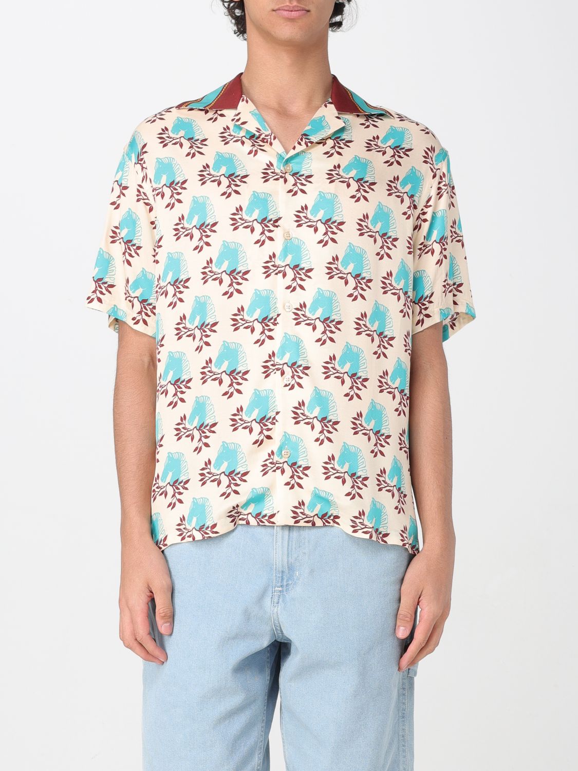 Drôle De Monsieur Horse-head Print Shirt