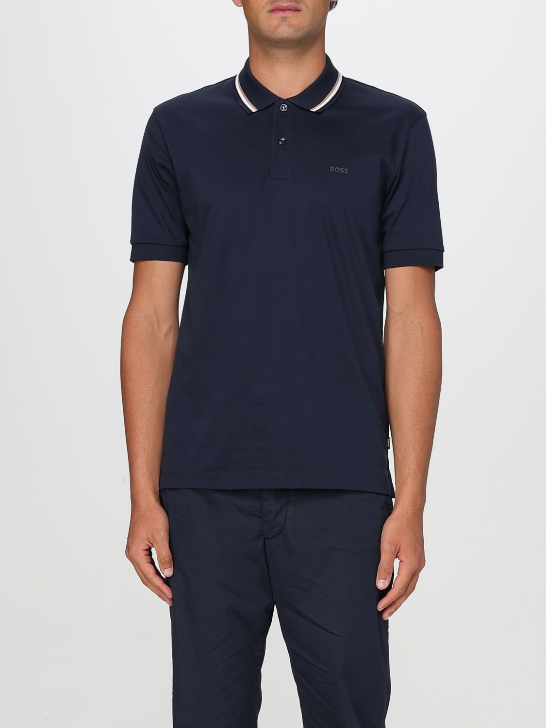 Hugo Boss Polo Shirt Boss Men Color Blue