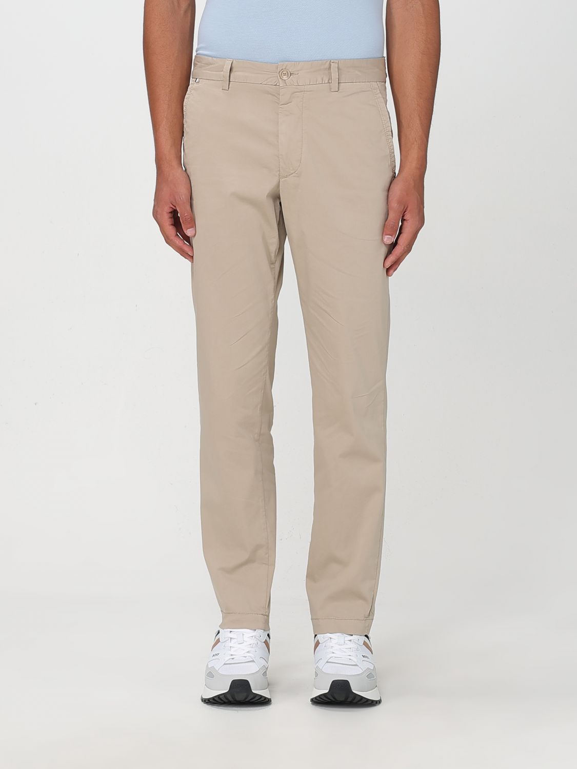Hugo Boss Pants Boss Men Color Beige