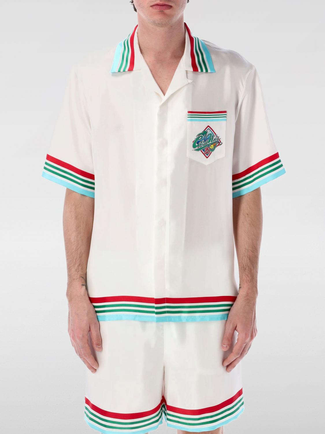 Casablanca Casa Way World Series Silk Shirt In White