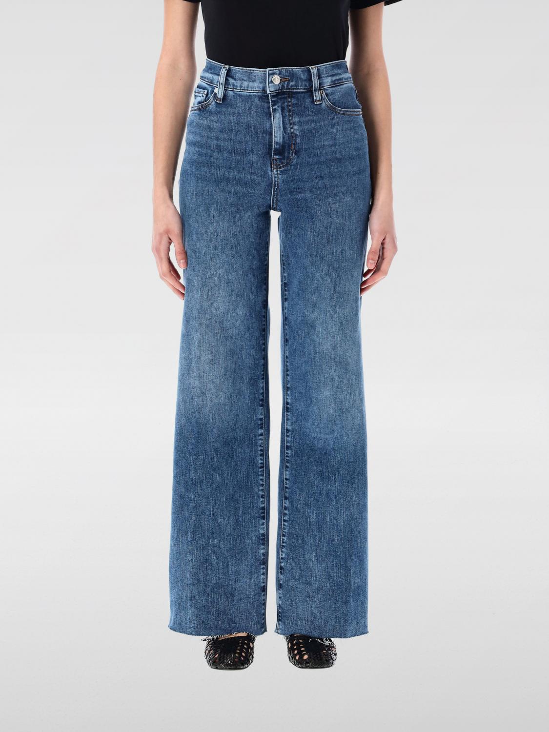 Frame Blue Le Slim Palazzo Raw Hem Jeans