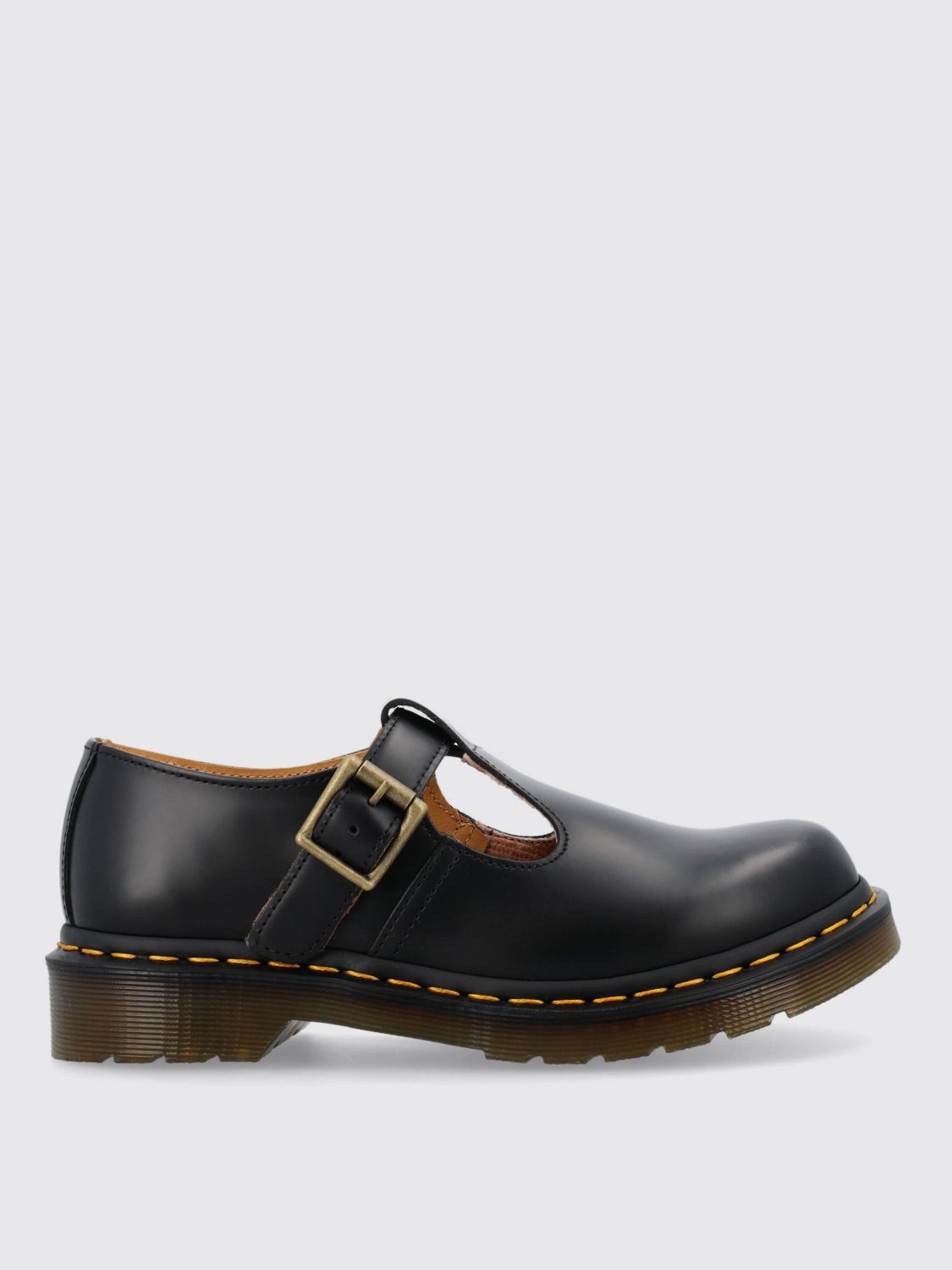 Shop Dr. Martens' Flat Shoes Dr. Martens Woman Color Black