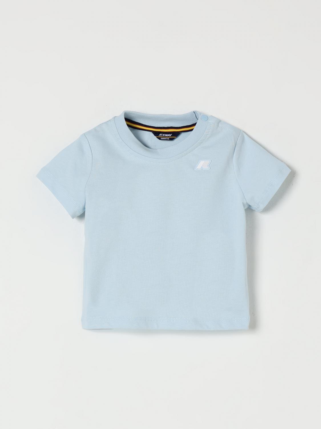 K-way T-shirt Kids Color Gnawed Blue In Blue