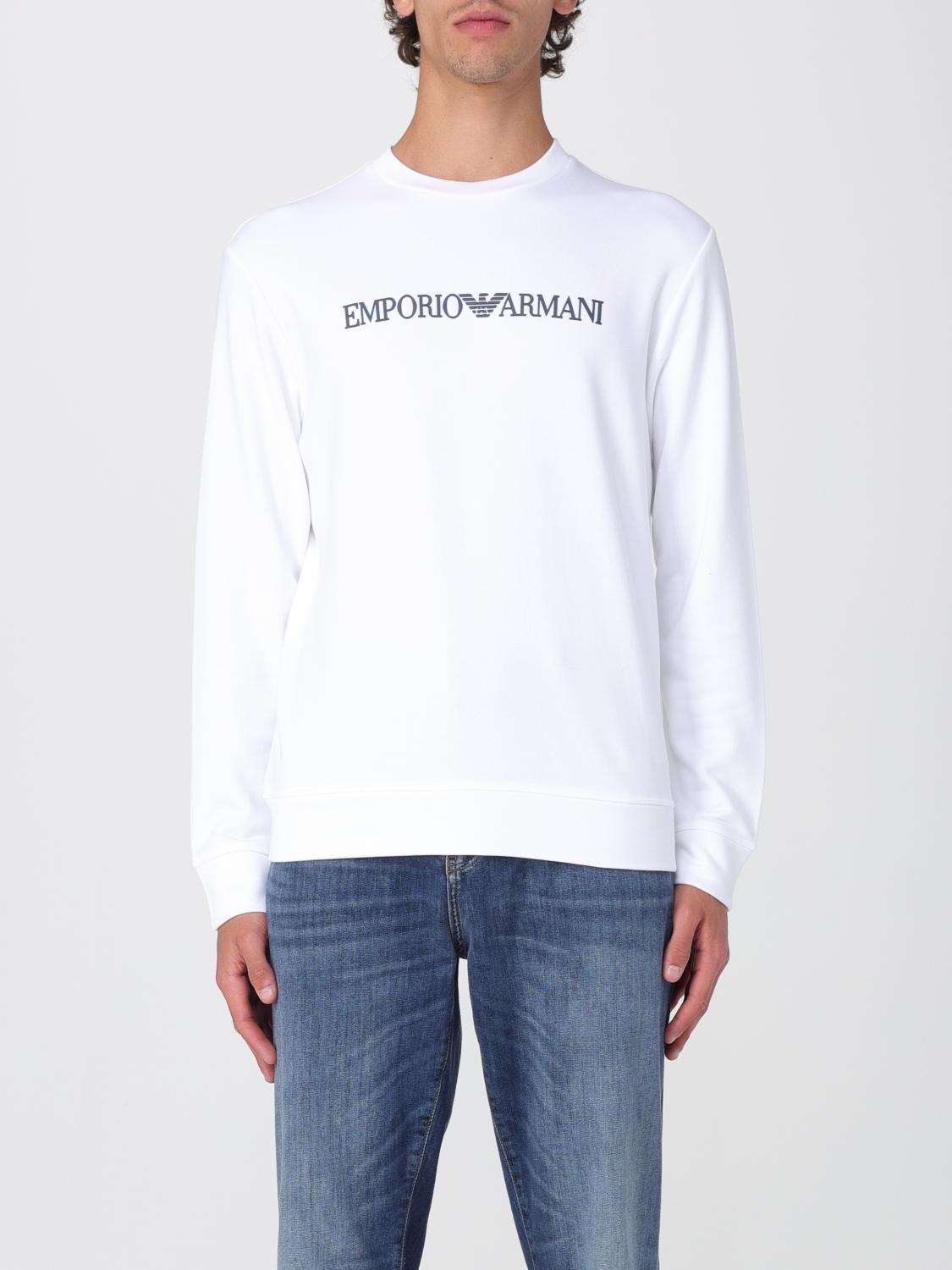 Emporio Armani Logo Print Long-sleeved Sweatshirt