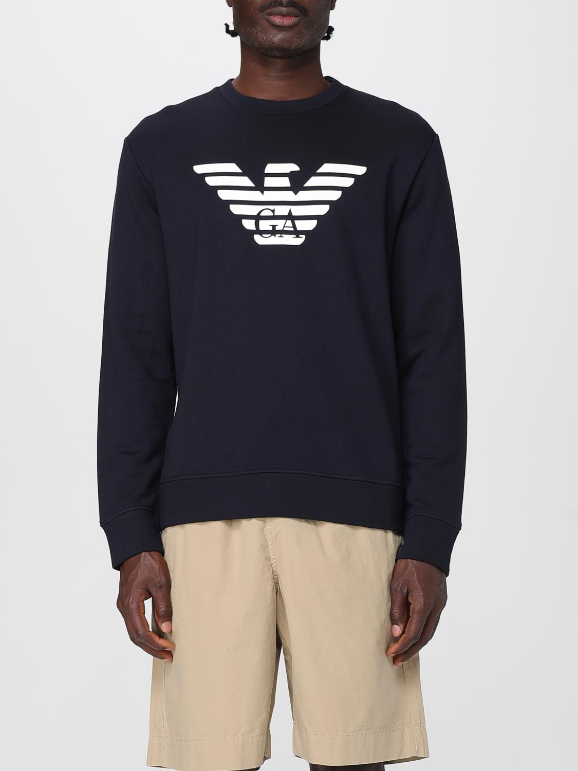 Emporio Armani Cotton Blend Crewneck Sweatshirt