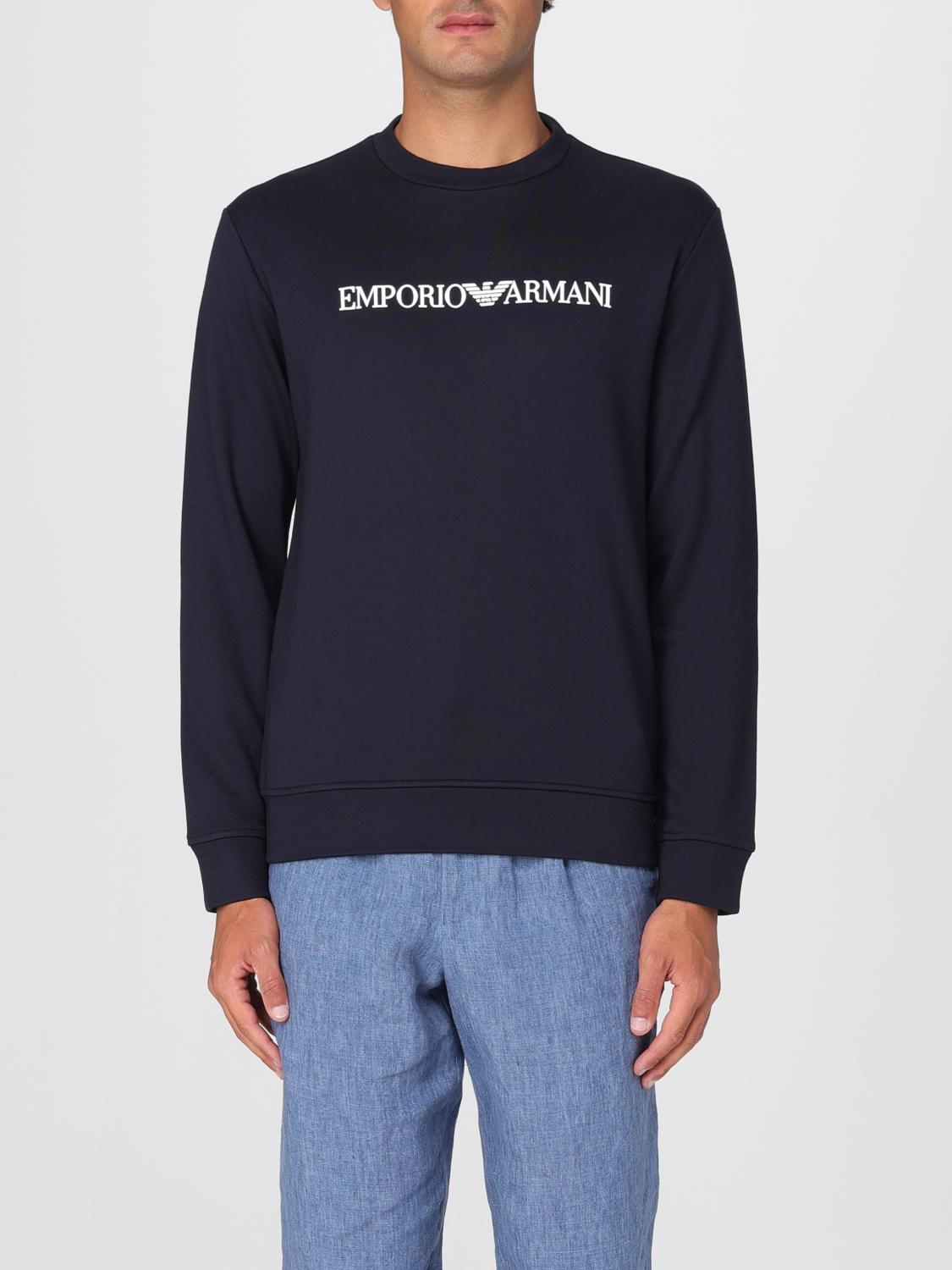 Emporio Armani Cotton Blend Crewneck Sweatshirt