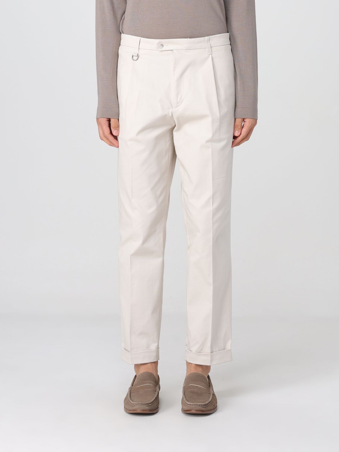 Paolo Pecora Tailored Ankle-cuff Trousers With Clean Silhouette
