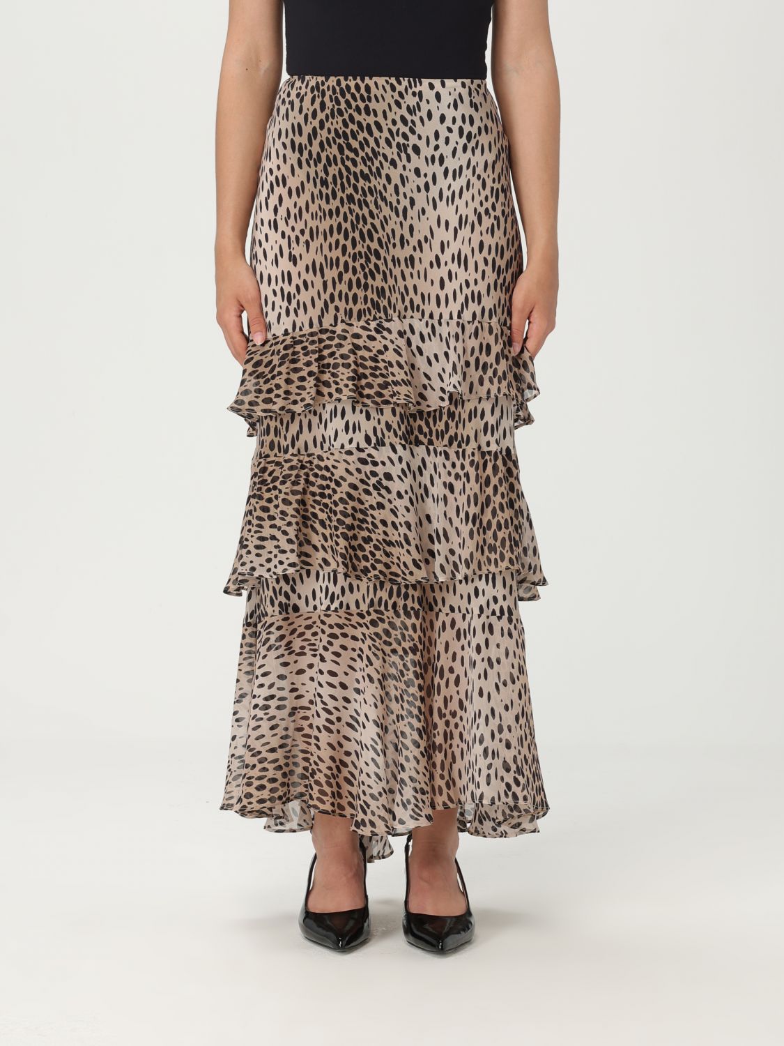 Rixo London Leopard-print Skirt