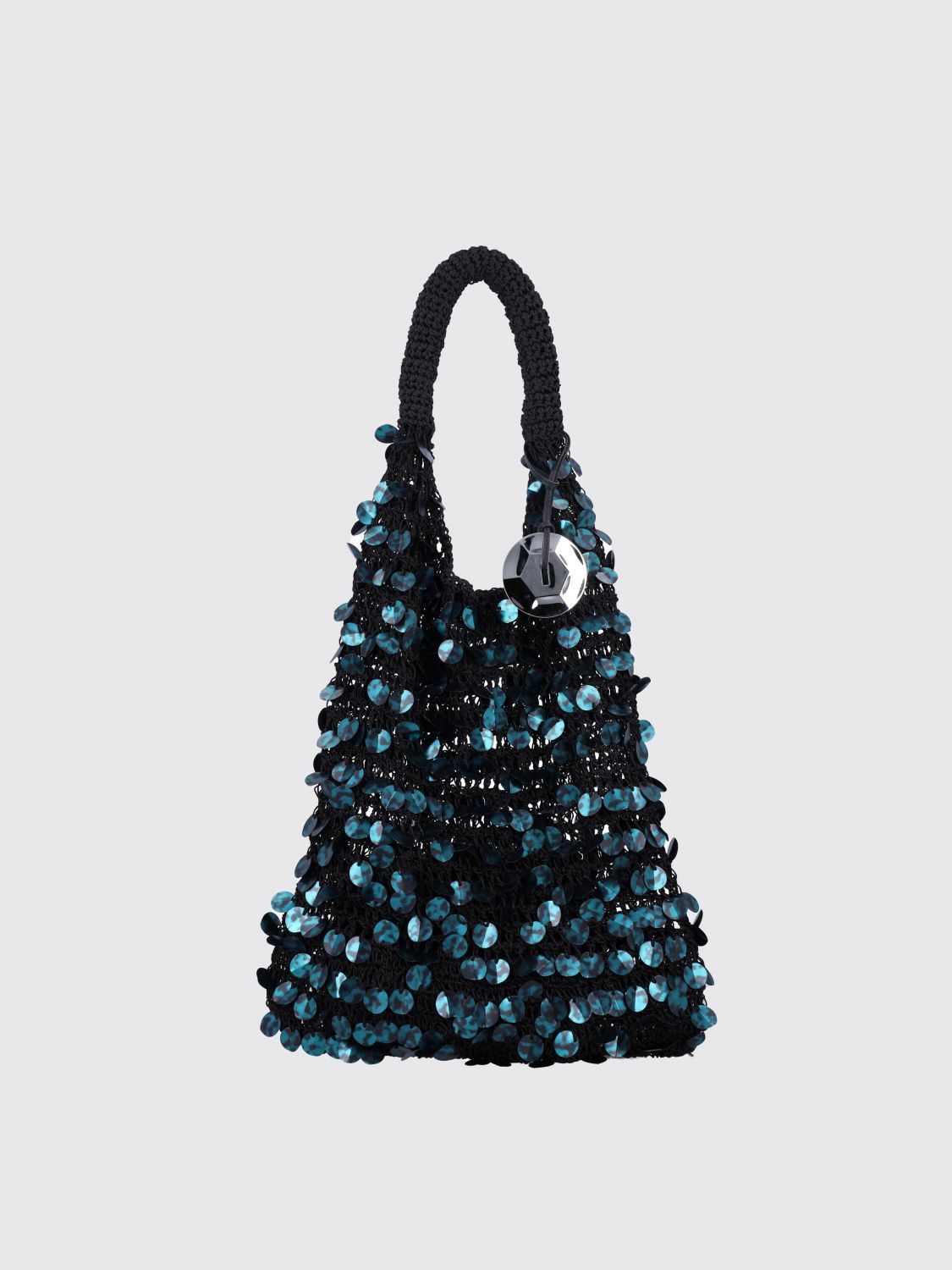 Jw Anderson Crochet Handle Sequin Embellished Tote Bag