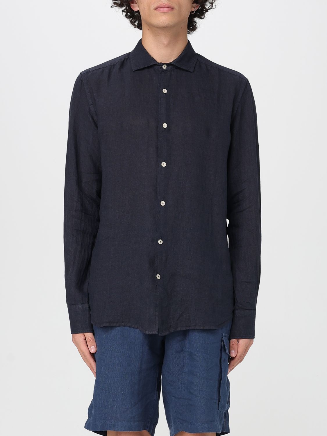 Mc2 Saint Barth Camicia Classica In Lino