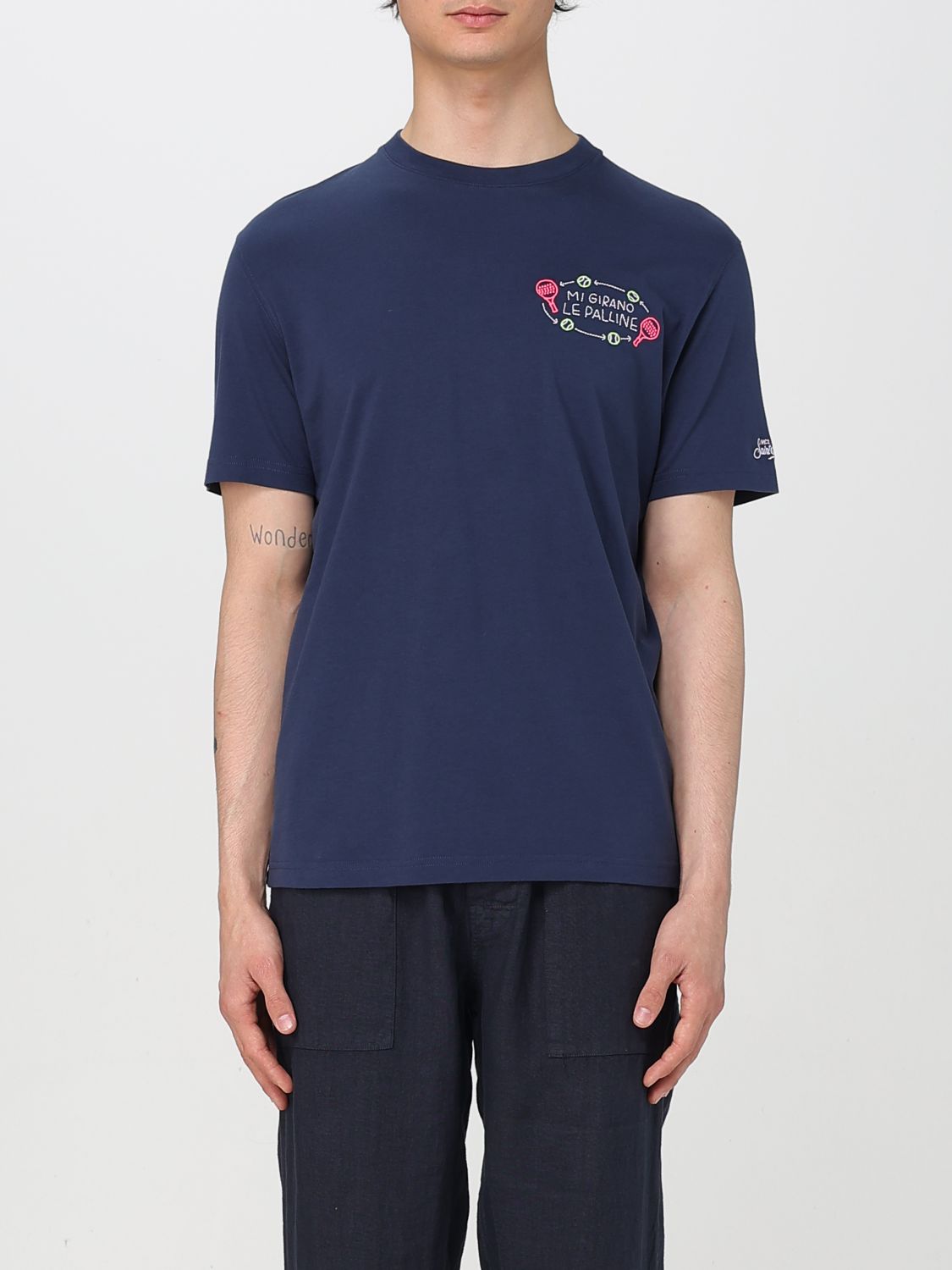 Mc2 Saint Barth Polo Shirt  Men Color Blue