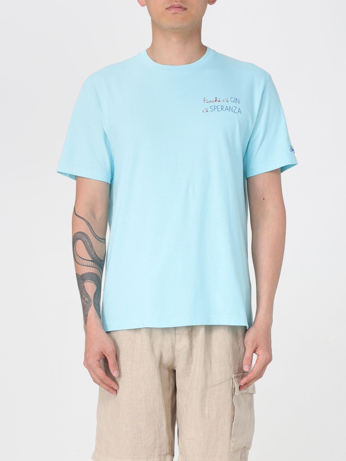 MC2 SAINT BARTH T-SHIRT MC2 SAINT BARTH MEN COLOR SKY BLUE G96034016