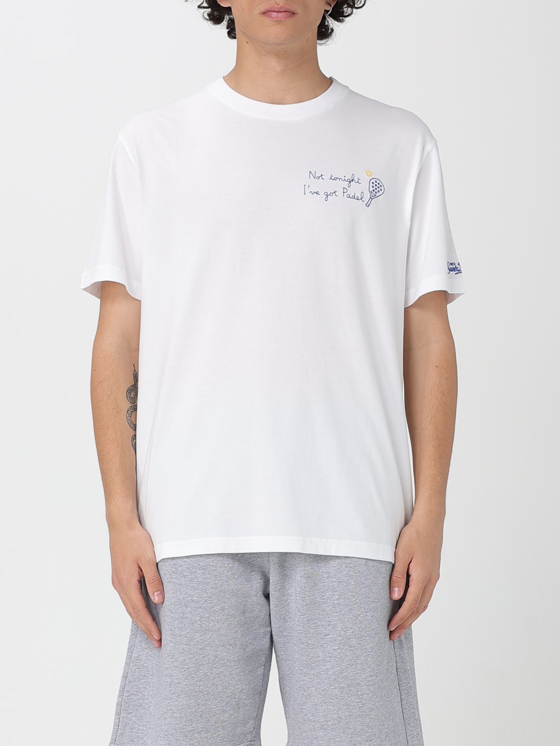 Shop Mc2 Saint Barth T-shirt Men Color Bianco 4