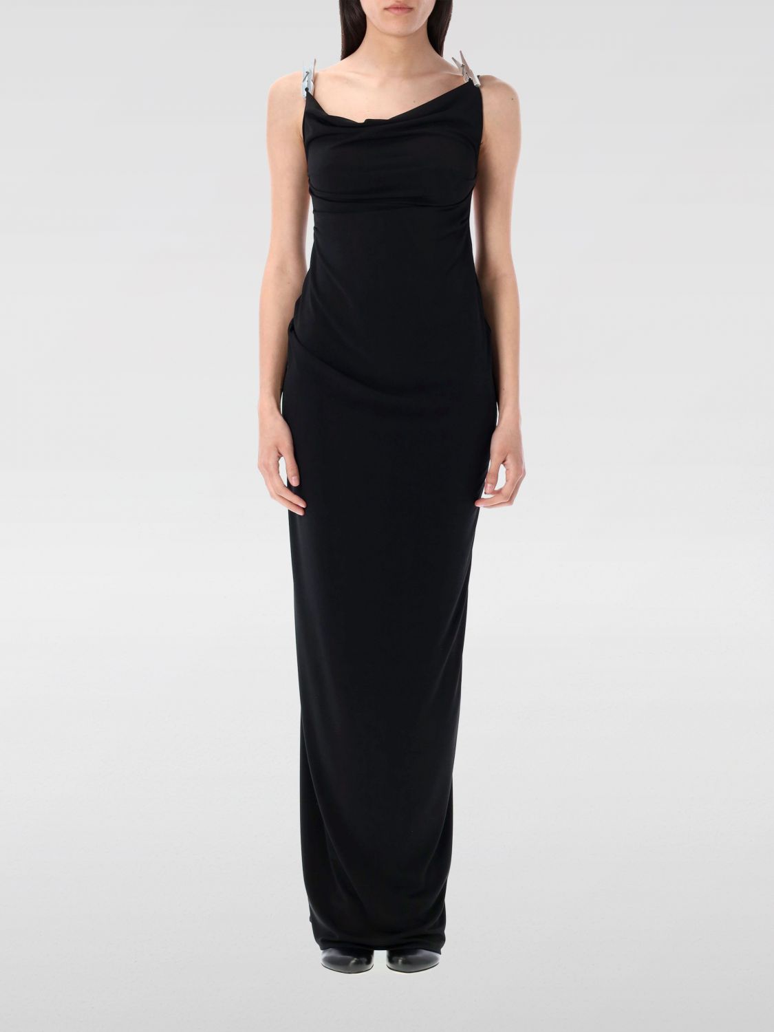 Shop Coperni Dress Woman Color Black