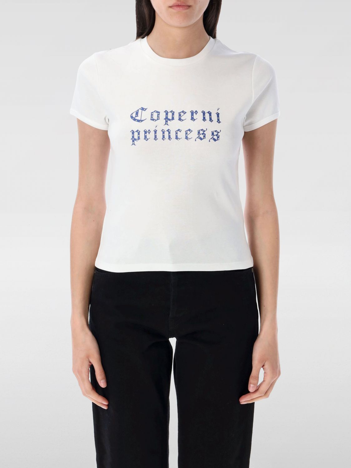 Coperni X Disney T-shirt Princess Aus Baumwoll-jersey In White