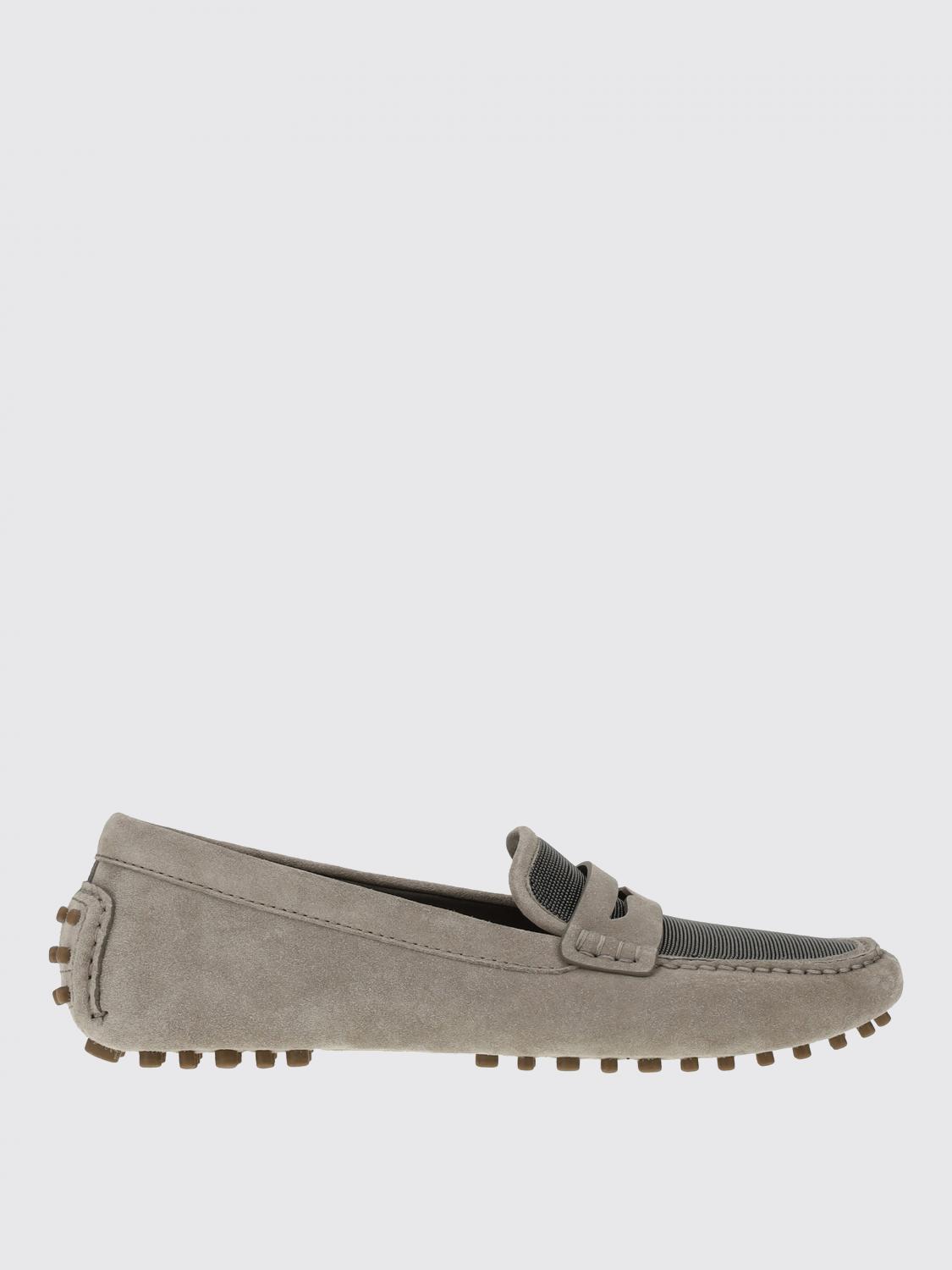 Brunello Cucinelli Suede Leather Loafers