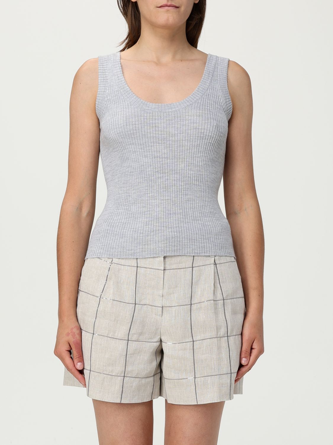 Brunello Cucinelli Jacket Woman Color Grey