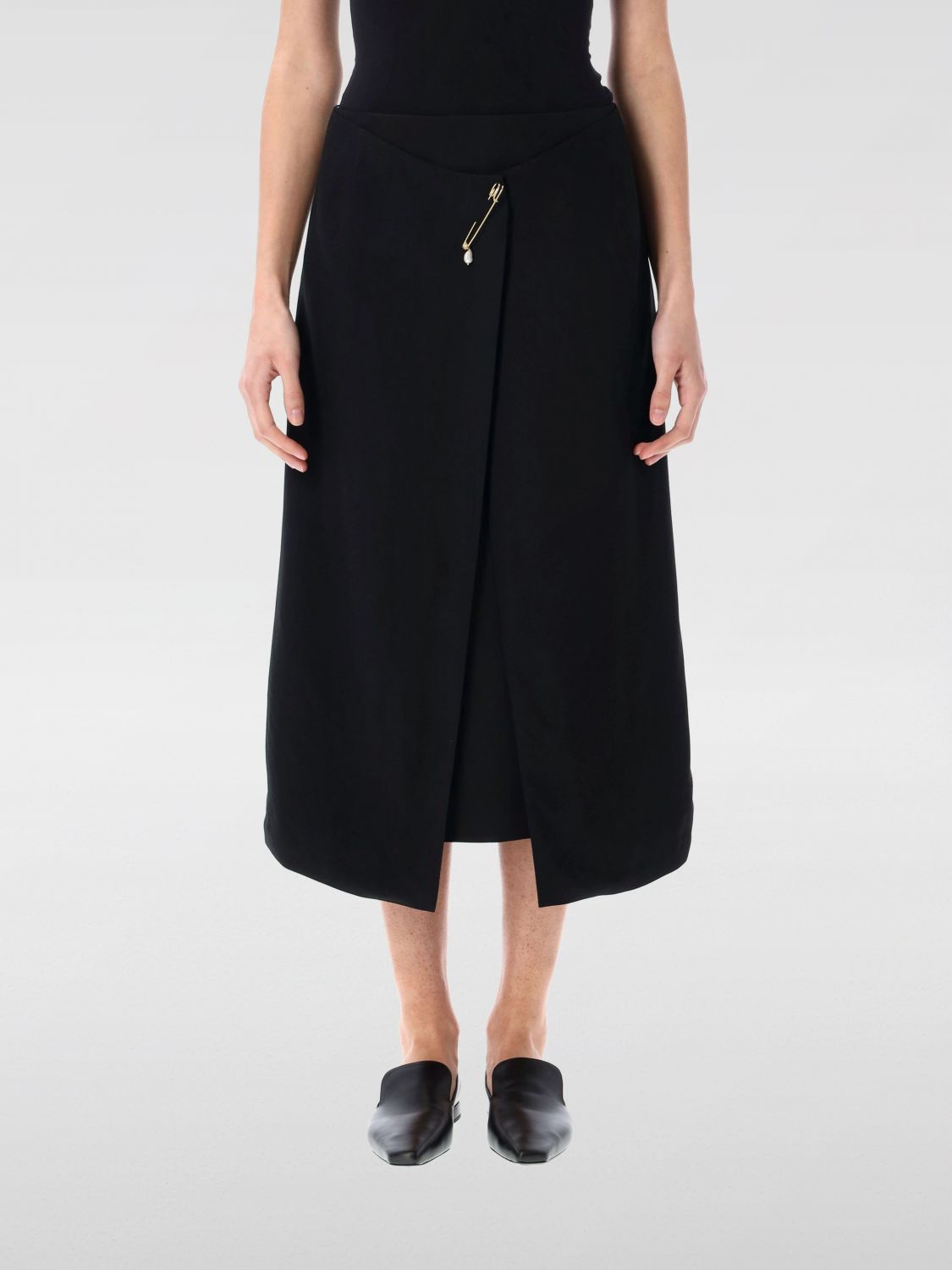 Shop Carven Skirt Woman Color Black