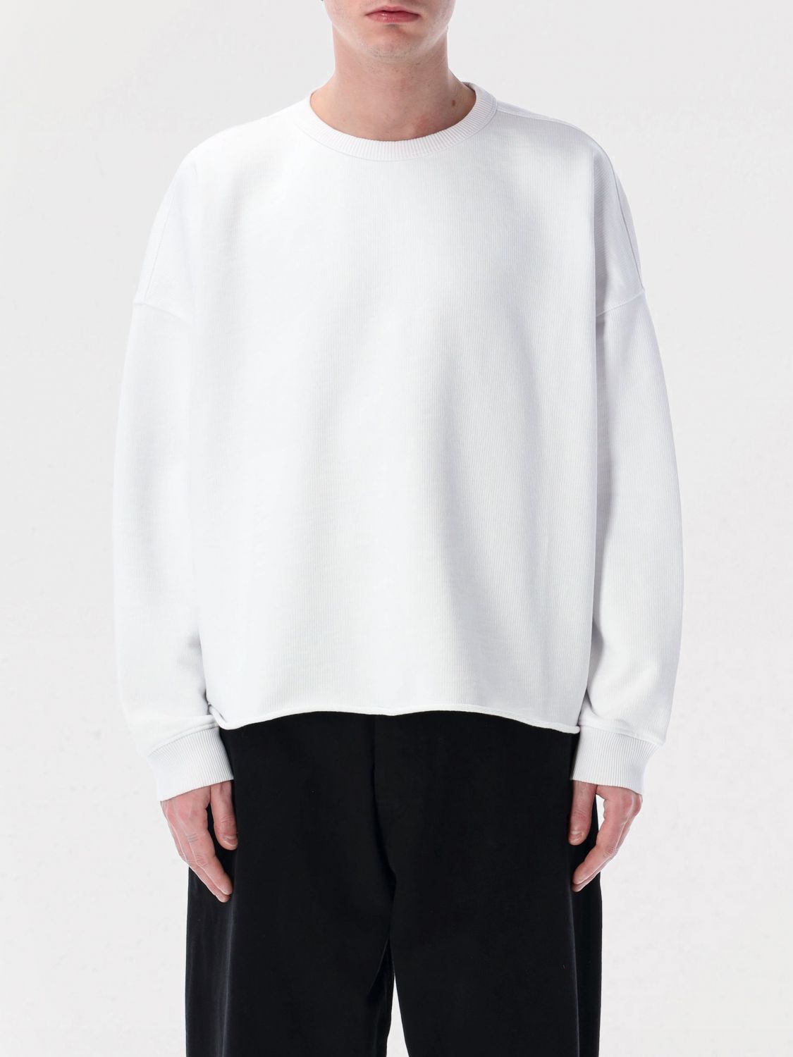 Ymc You Must Create White Crewneck Cotton Sweatshirt