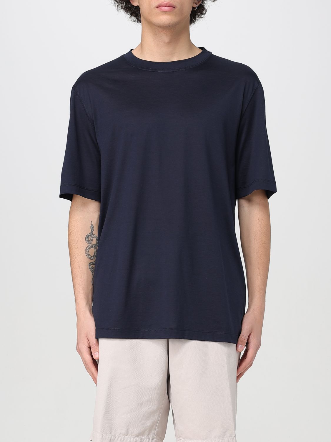 Brunello Cucinelli T-shirt Men Color Navy