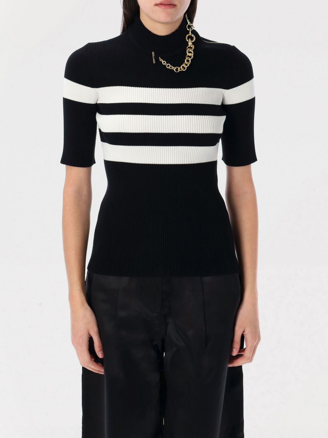 Jean Paul Gaultier The Viscose Knitted Short Sleeves Pullover