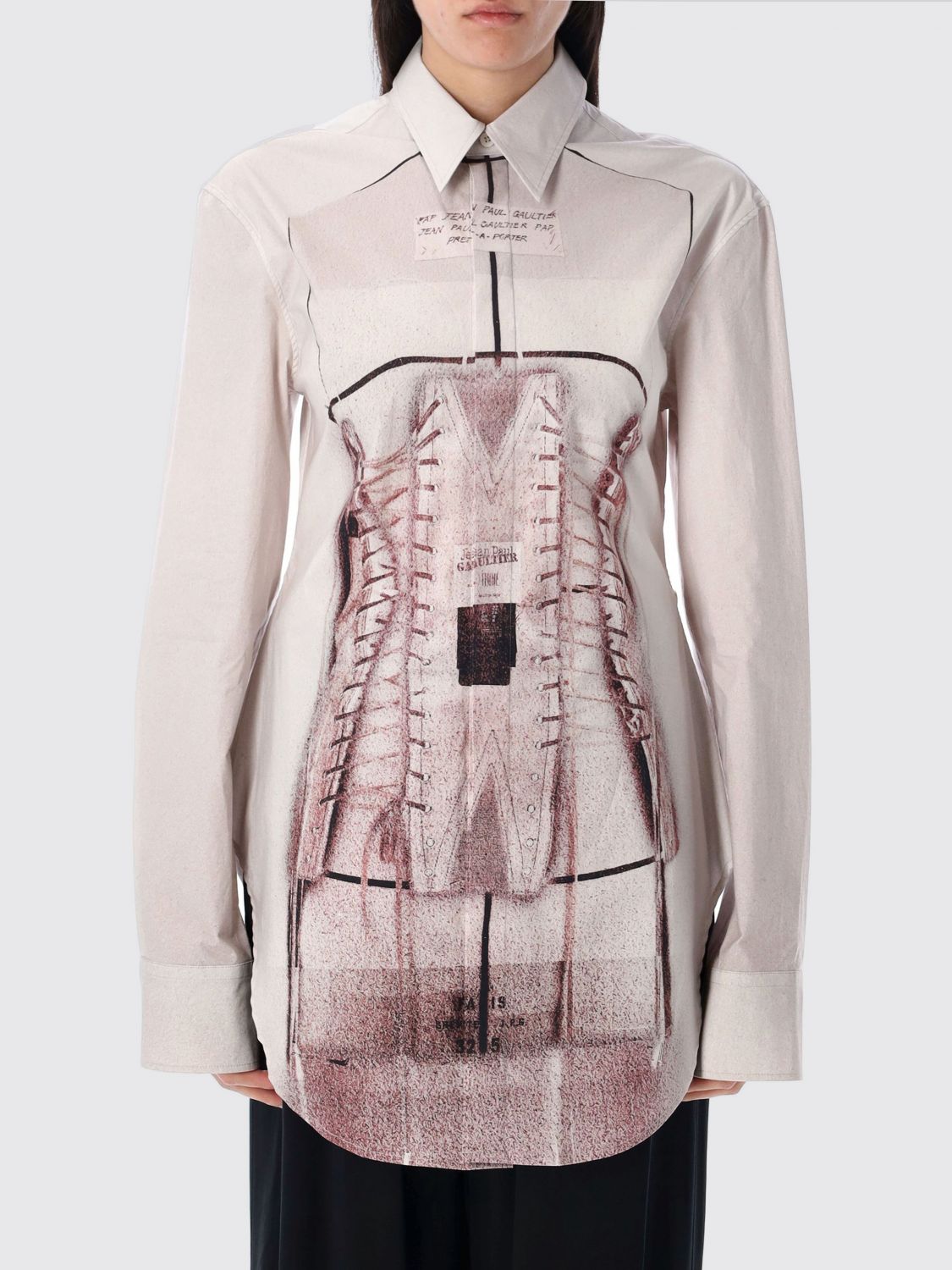 Shop Jean Paul Gaultier Shirt Woman Color Pink