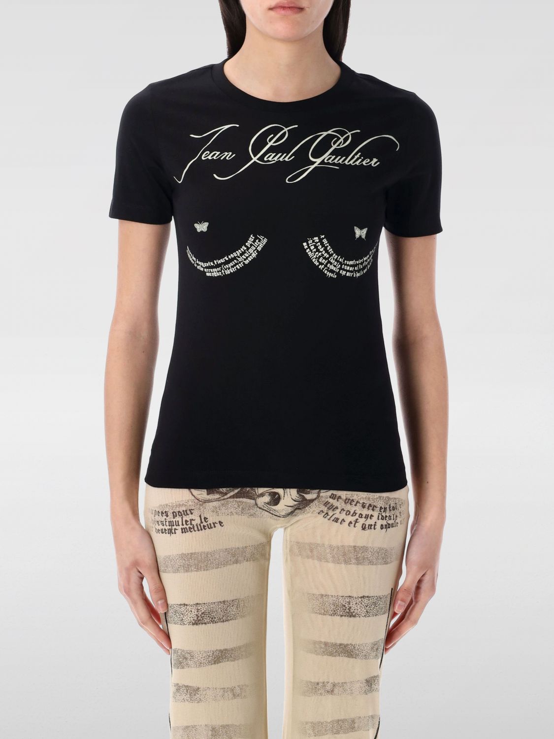Shop Jean Paul Gaultier T-shirt Woman Color Black