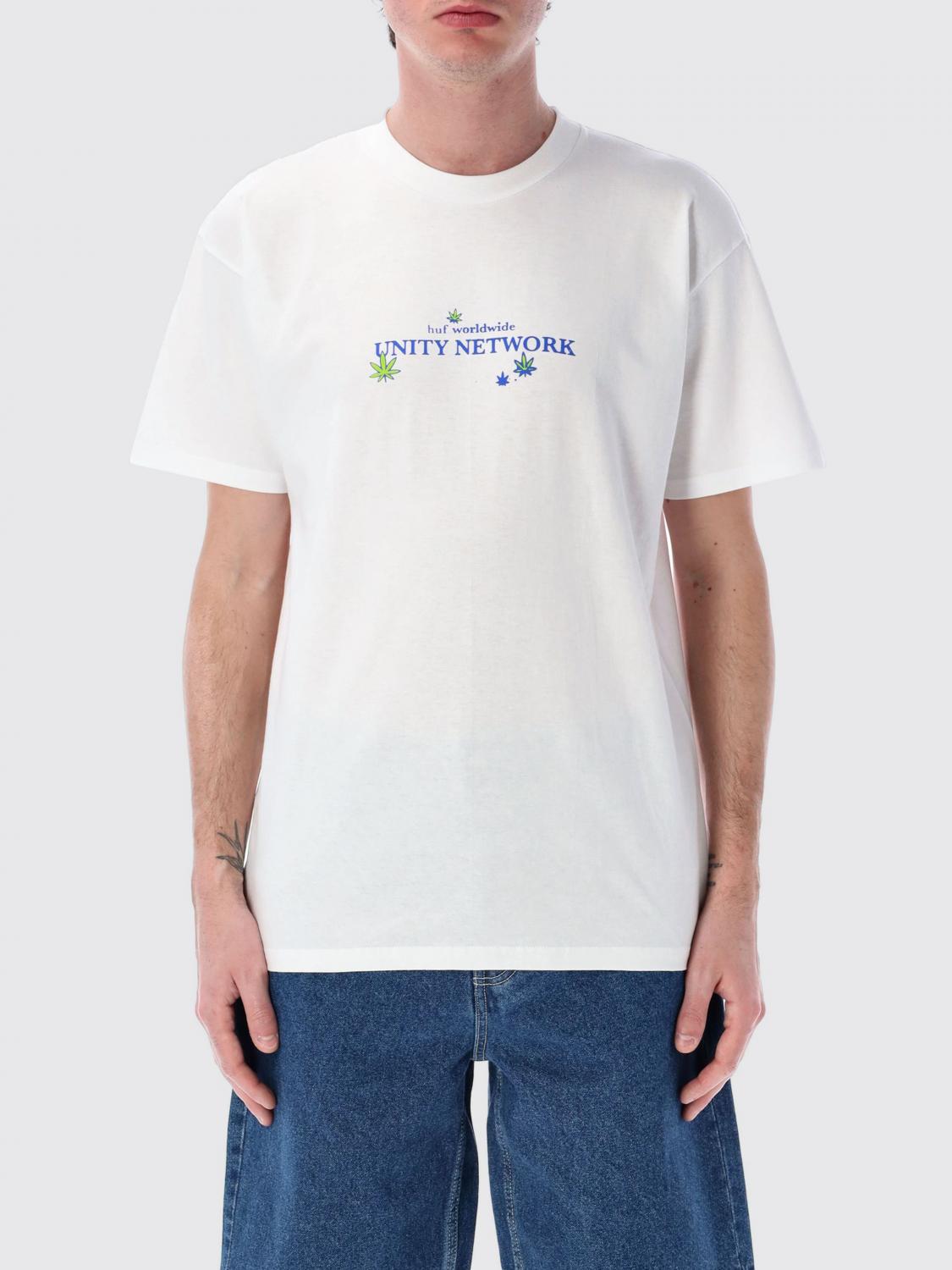 Huf Unity Network T-shirt In White