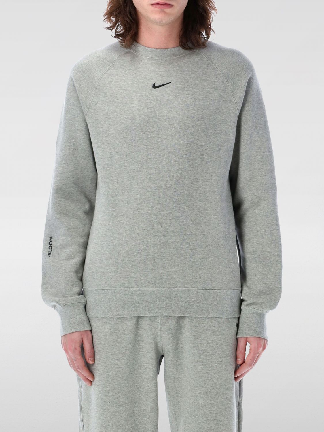 Nike Nrg Nocta Cs Crew Flc Sweater In Gray