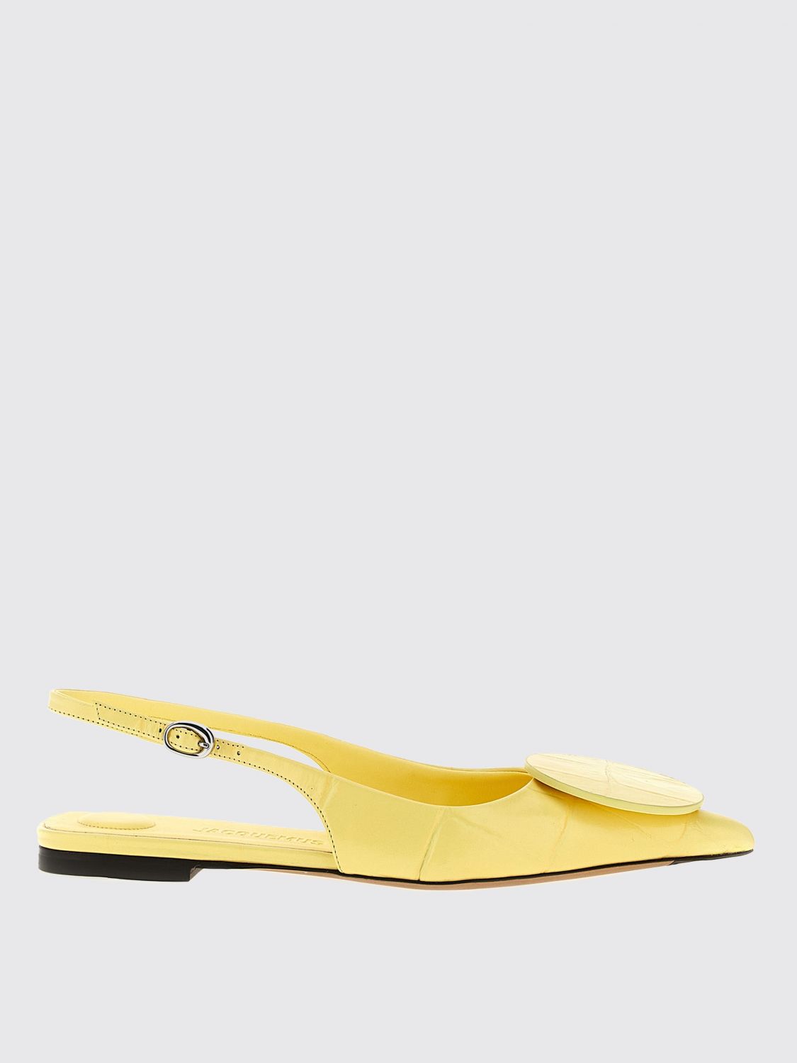 Jacquemus 'pointed Toe Flat Sole Pump With Buckle Detail'