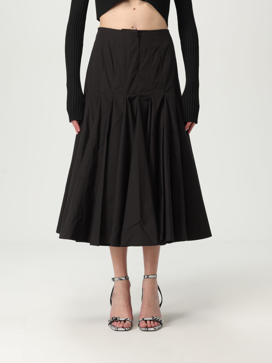 Jacquemus Bandeau Long Skirt With Flowing Flounces