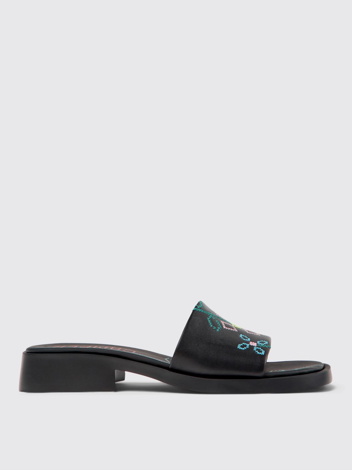 Camper Flat Sandals  Woman Color Black
