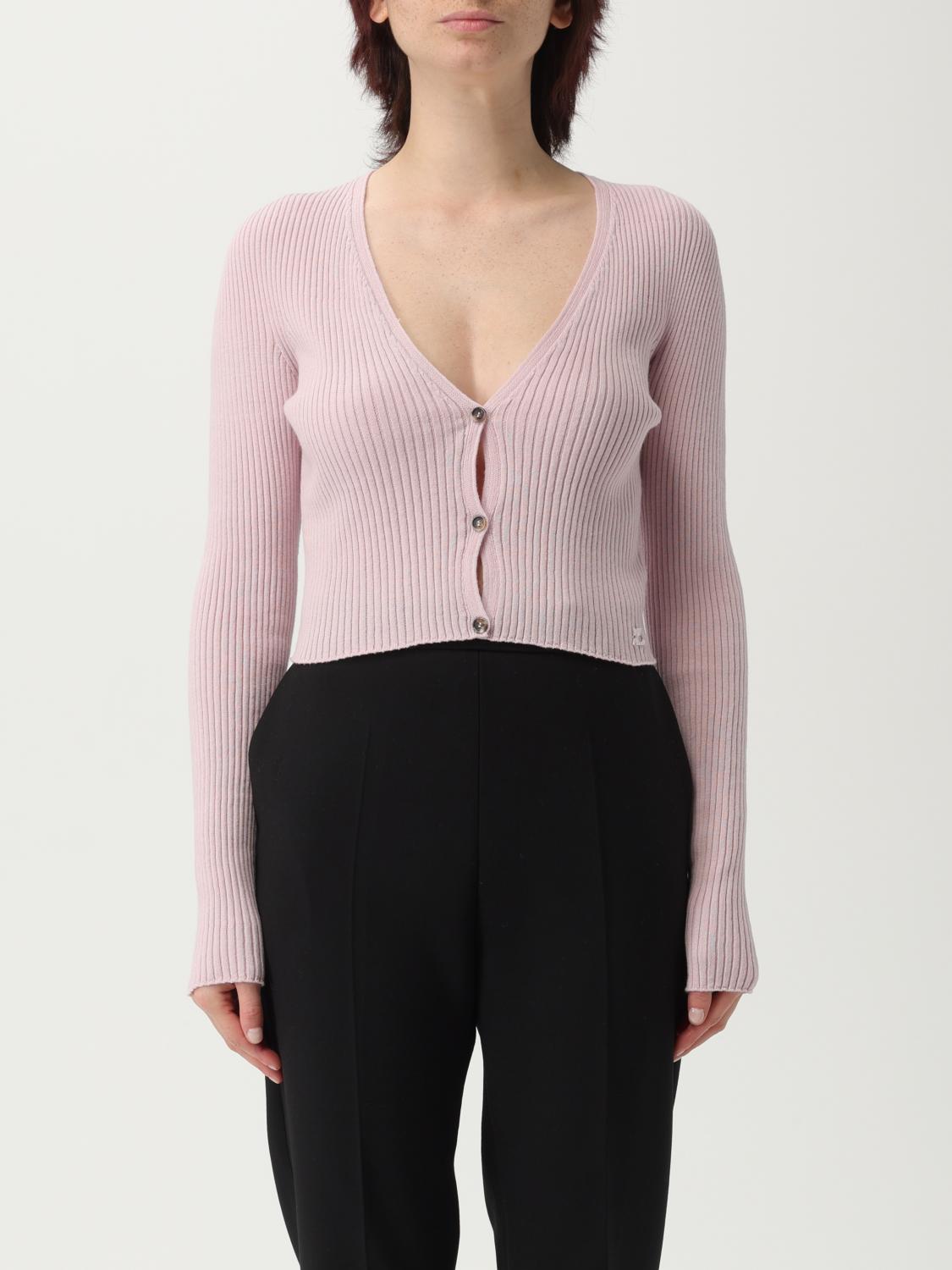 Courrèges Cardigan Woman Color Pink In Pink