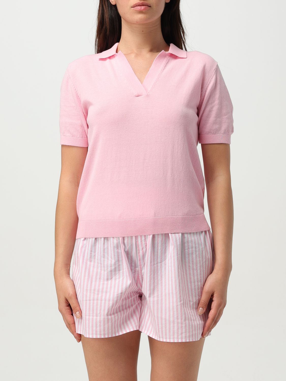 Mc2 Saint Barth Polo Shirt Woman Color Pink