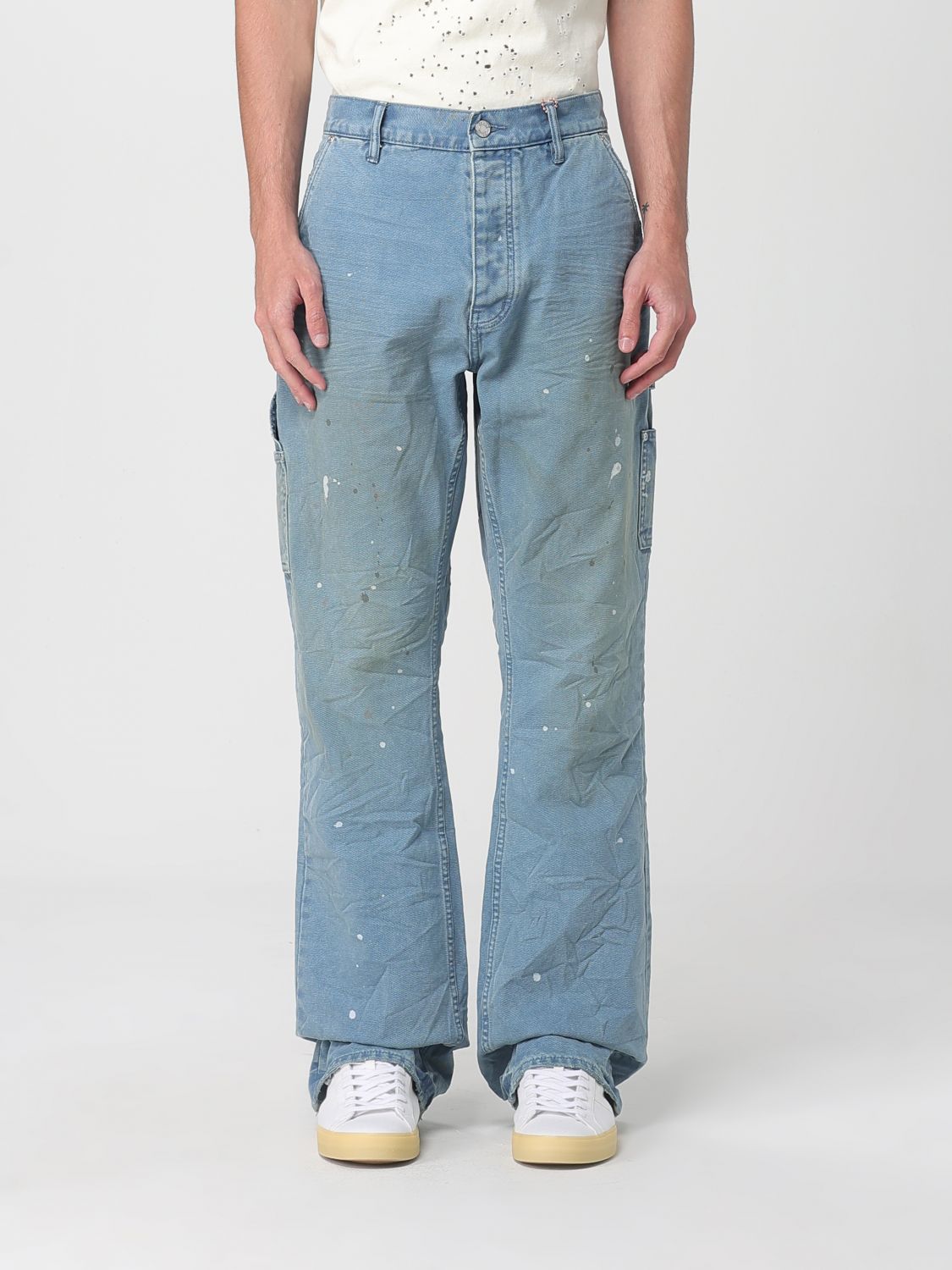 Purple P092 Copper Plate Carpenter Pants Light Blue In Blue