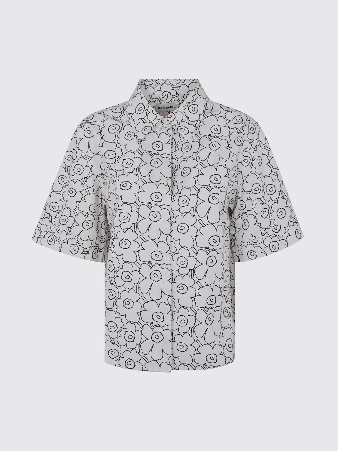 Marimekko Camisa - Blanco In Gray